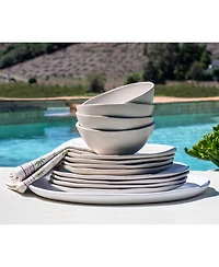 Coupe Wheat 12 Piece Dinnerware Set, Service for 4