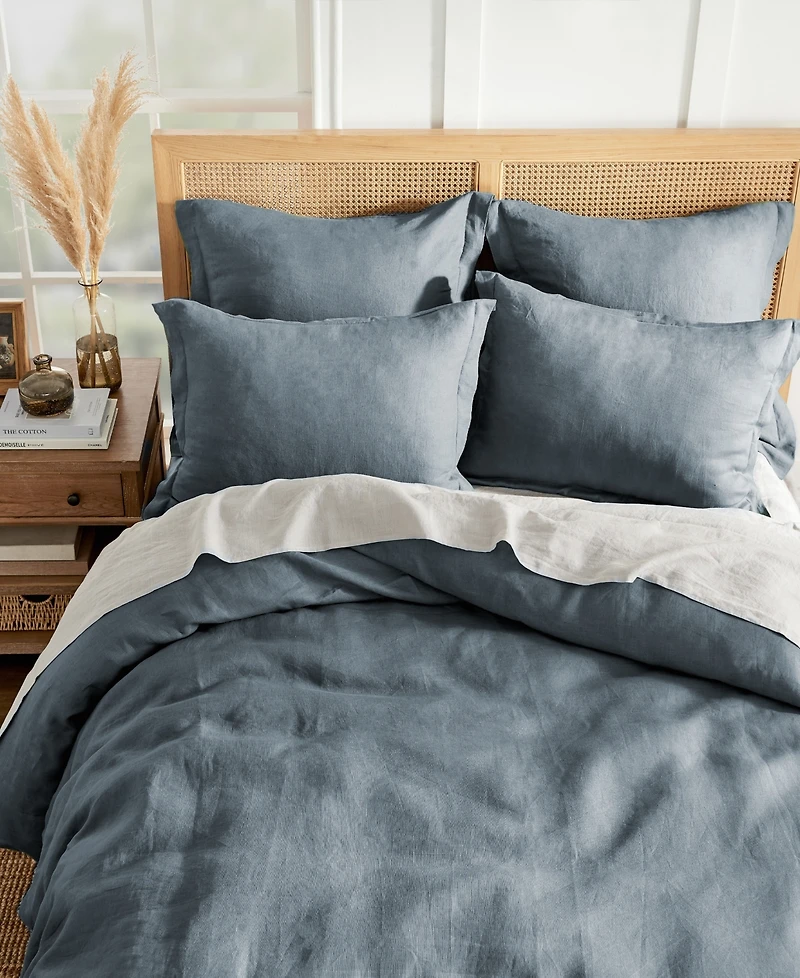 Levtex Washed Linen Solid Duvet Cover