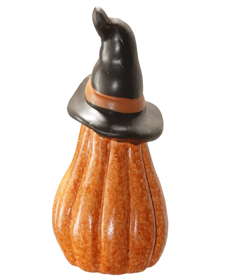 National Tree Company 8" Halloween Jack O' Lantern with Led Lights, Orange