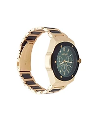Ed Hardy Men's Brushed Gold-Tone Metal Bracelet Watch 52mm