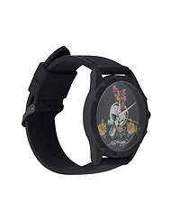 Ed Hardy Women's Matte Black Silicone Strap Watch 40mm