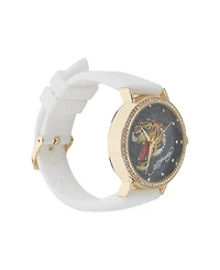Ed Hardy Women's Quartz White Silicone Strap Watch 38mm