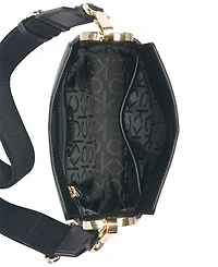 Calvin Klein Fay Signature Adjustable Crossbody with Magnetic Top Closure
