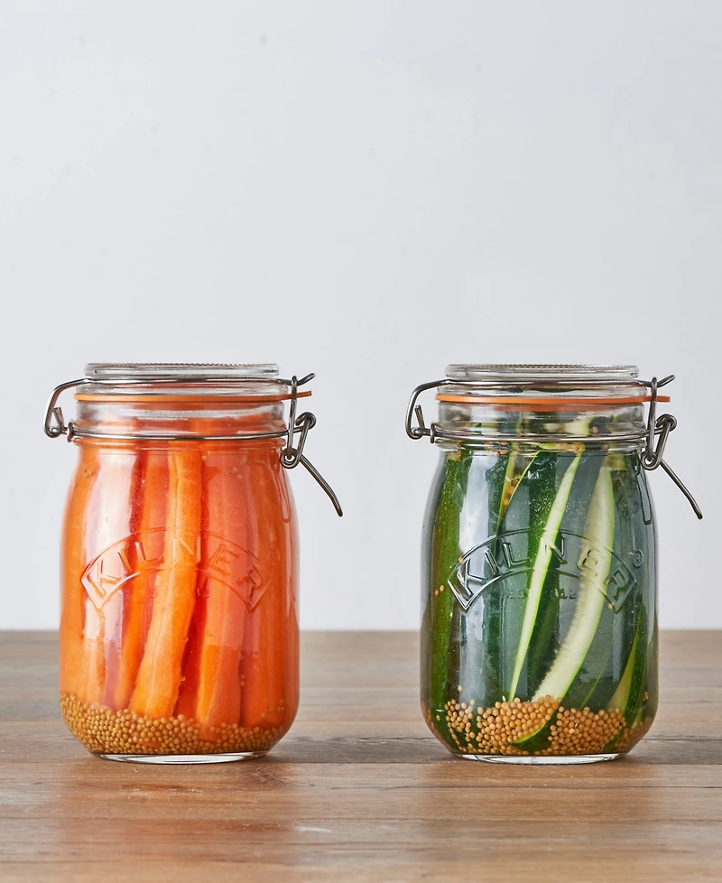 Kilner Set of 4 Round Clip Top Jars