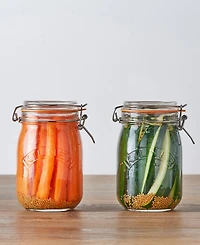 Kilner Set of 4 Round Clip Top Jars