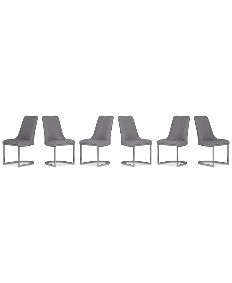 Tivie 6 Pc Dining Chair Set, Created for Macy's