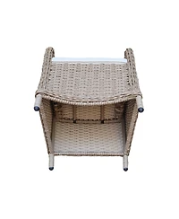 International Concepts Outdoor Wicker Patio Dining Chair with Cushion