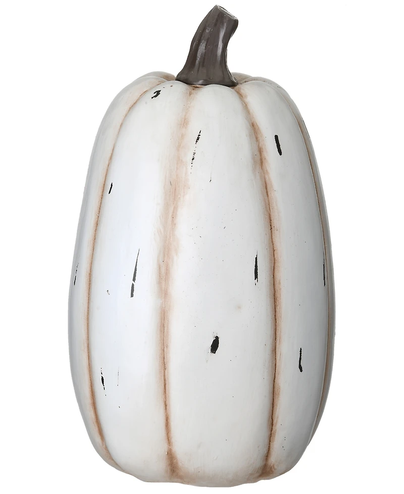 National Tree Company 13" White Pumpkin Boo Sign Decoration, Halloween Collection