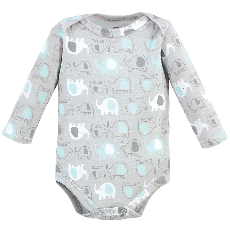 Luvable Friends Baby Boys Unisex Inclusive Long-Sleeve Cotton All-in-One Apparel