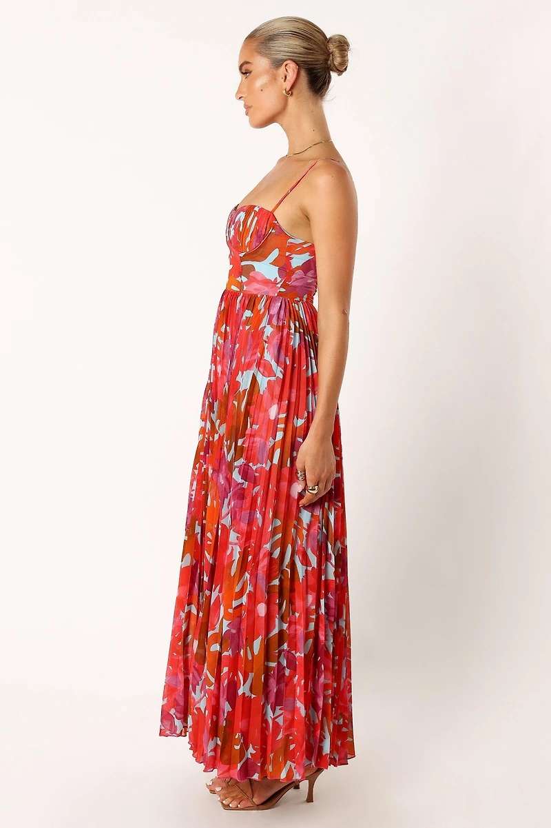 Achanti Pleated Maxi Women's Dress