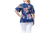 Kiyonna Plus Abby Twist Front Top