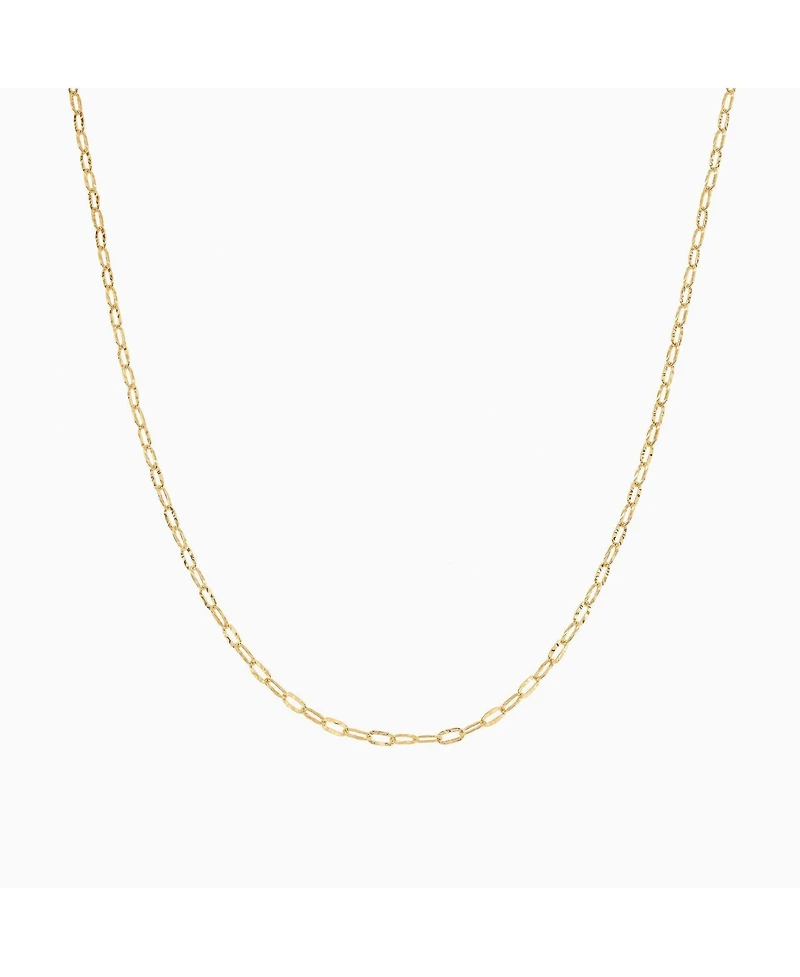 Sterling Silver 18k Gold Plated Celine Chain Necklace