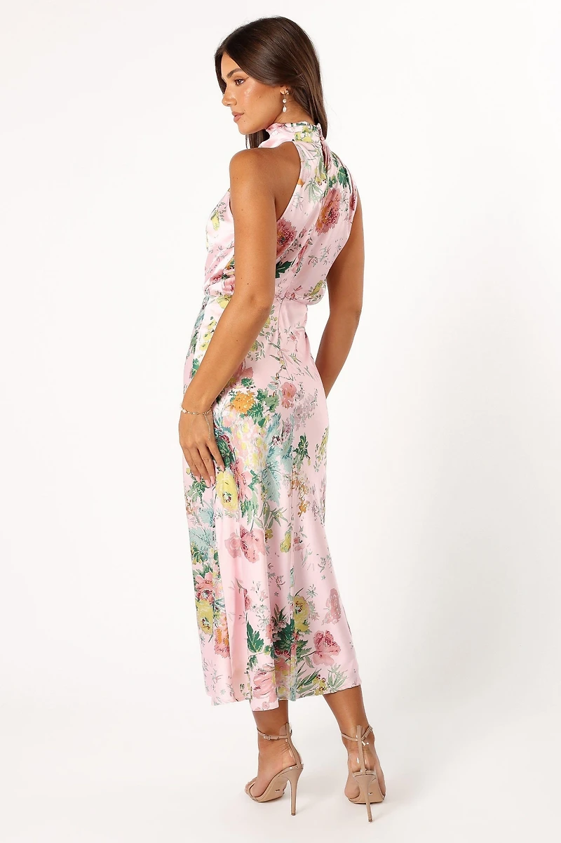 Petal and Pup Women's Anabelle Halter Neck Midi Dress