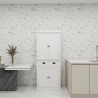 Streamdale Furniture Four Doors And A Drawer Cabinet Ordinary Slotted Models