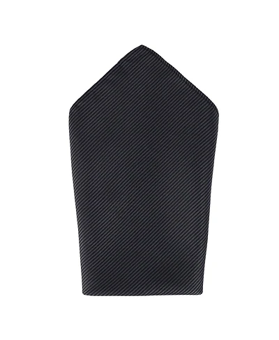 Trafalgar Men's Leyton Diagonal Lined Tone on Tone Silk 12 x 12 Pocket Square