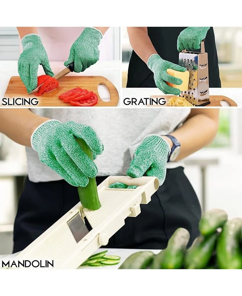 Cut Resistant Gloves Food Grade Level 5 Protection - Comfortable Safety Work
