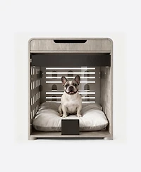 Sugift Small Elevated Rabbit Hutch with Hinged Asphalt Roof and Removable Tray