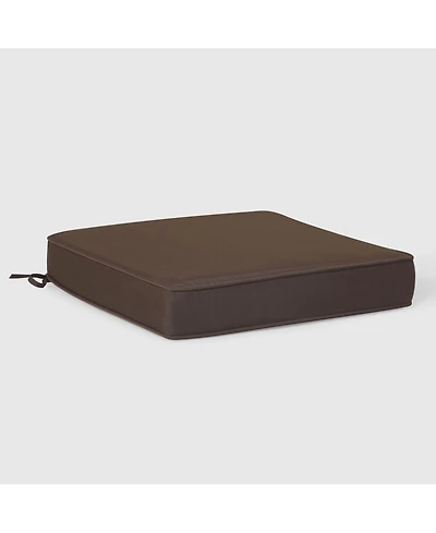 WestinTrends Outdoor Patio Furniture Seat Chair Square Cushions with Piping. Set of 2, 20" x 19"