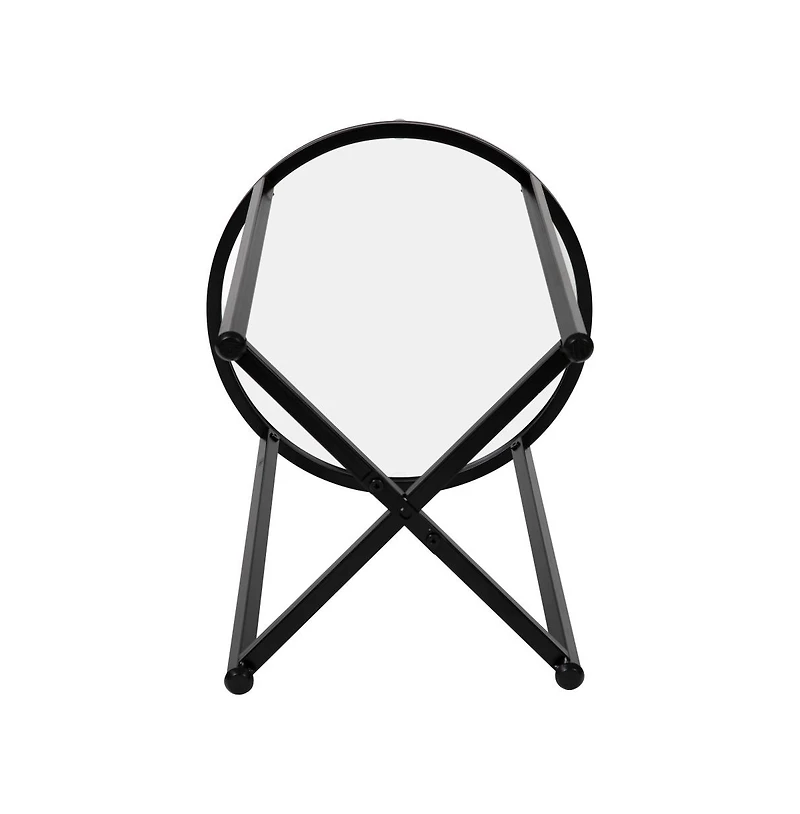 Fairdale End Table With Round Cross Brace Frame