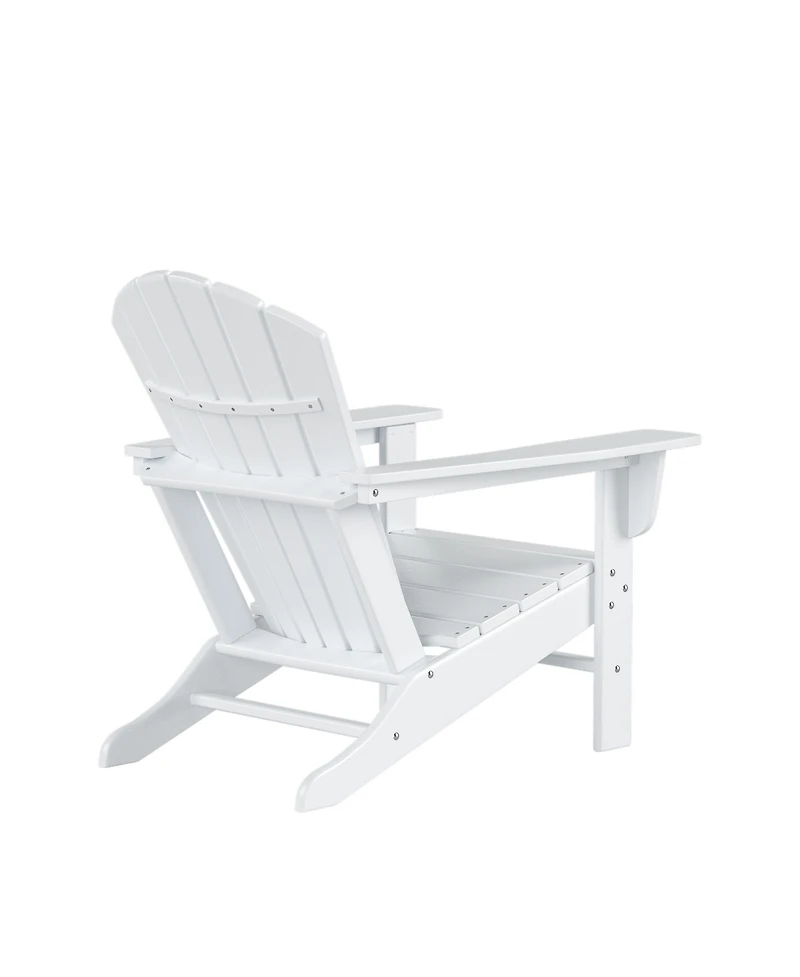 All-Weather Contoured Outdoor Poly Adirondack Chair (Set of 2)