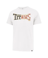 47 Men's White Tennessee Titans Flag Script Franklin T-Shirt