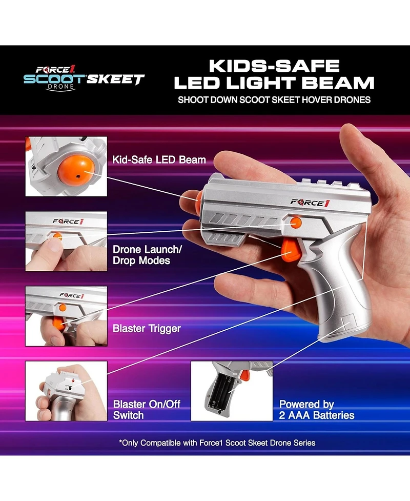 Force1 Scoot Skeet Drone Electronic Shooting Game for Kids and Adults