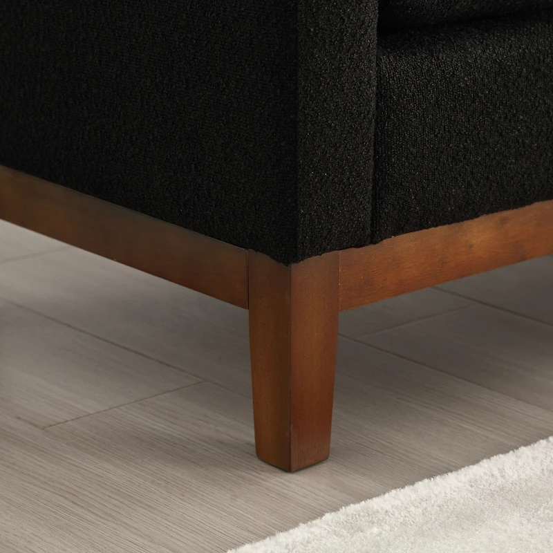 Streamdale 53.5"W Elegant Upholstered Bench, Ottoman