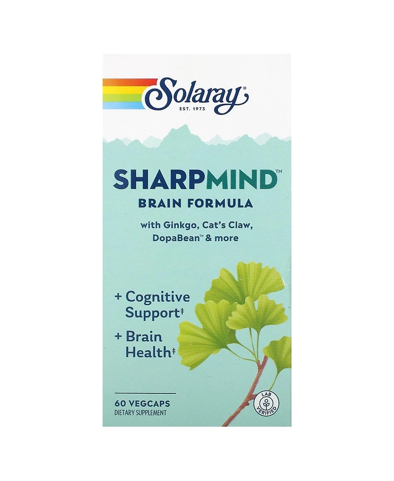Solaray SharpMind Brain Formula - 60 VegCaps