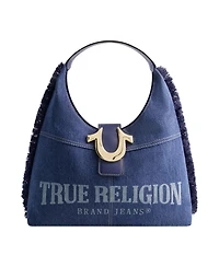True Religion Frayed Denim Hobo