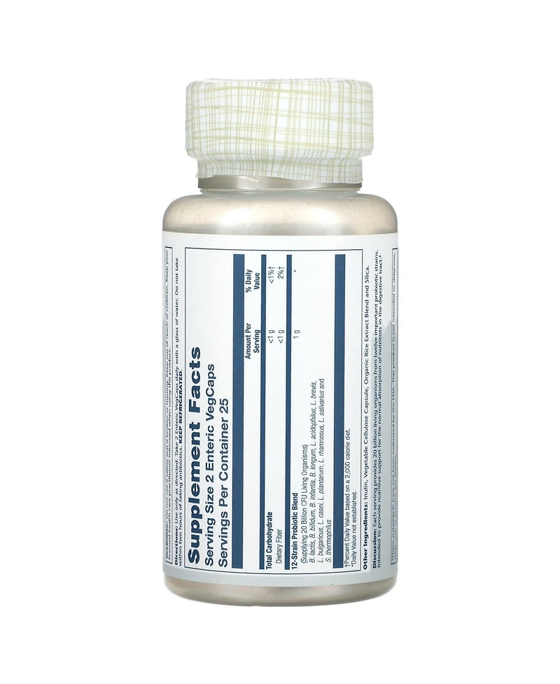 Solaray Multidophilus Probiotic 20 Billion Cfu - 50 VegCaps