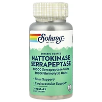 Solaray Nattokinase Serrapeptase Enteric Coated - 30 VegCaps