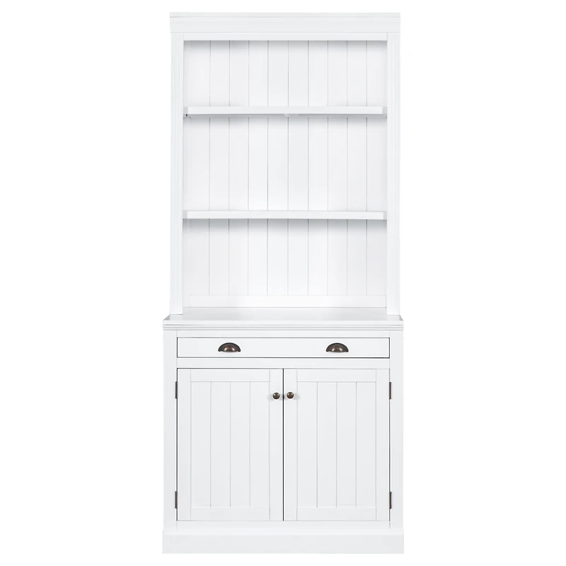Streamdale 83.4"Tall Bookshelf Suite, Modern Bookcase Suite With Led Lighting