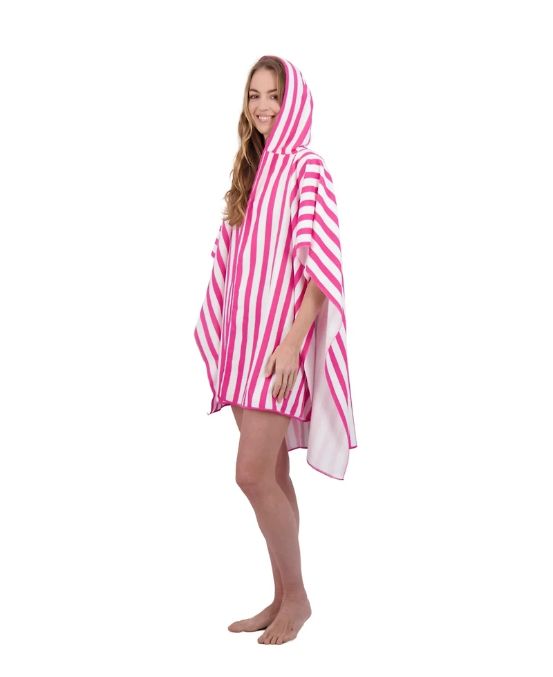 Banana Boat Terry Ruana with Hood - French Stripes