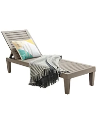 Inolait Sugift Outdoor Chaise Lounge Chair with 5 Positions Adjustable Backrest