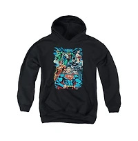 Justice League Boys of America Youth Is Served Pull Over Hoodie / Hooded Sweatshirt