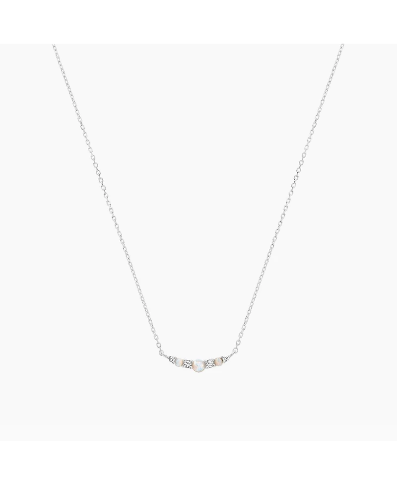 Sterling Silver Cloris Opal Necklace