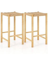 Sugift 26 Inch Dining Bar Stool Set of 2