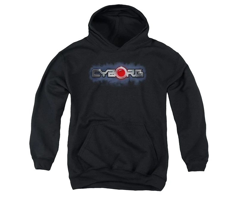 Justice League Boys of America Youth Cyborg Title Pull Over Hoodie / Hooded Sweatshirt