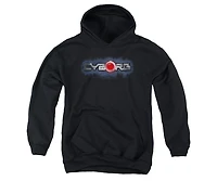 Justice League Boys of America Youth Cyborg Title Pull Over Hoodie / Hooded Sweatshirt