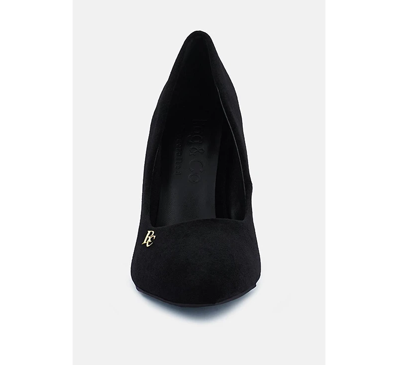 Cyber-girl Womens Rhinestone Block Heeled Pumps