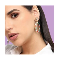 Sohi Women's Gold Regal Drop Earrings
