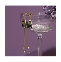 Sohi Women's Sleek Drop Earrings