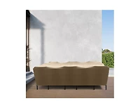 Khomo Gear Table and Chair Rectangular Cover - Brown - Large
