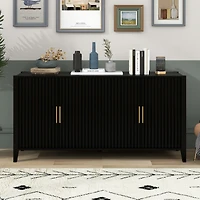 Streamdale Furniture Modern Accent Cabinet with Metal Handles