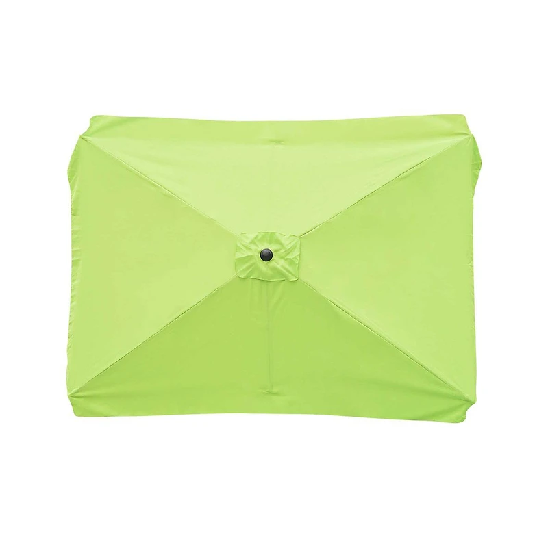 Rectangle Replacement Patio Umbrella Canopy Parasol Top Cover for 6 Ribs 6.5x10ft Umbrella