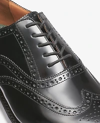 G.h.bass Men's Monogram Double Brogue Wingtip Derby Dress Shoes
