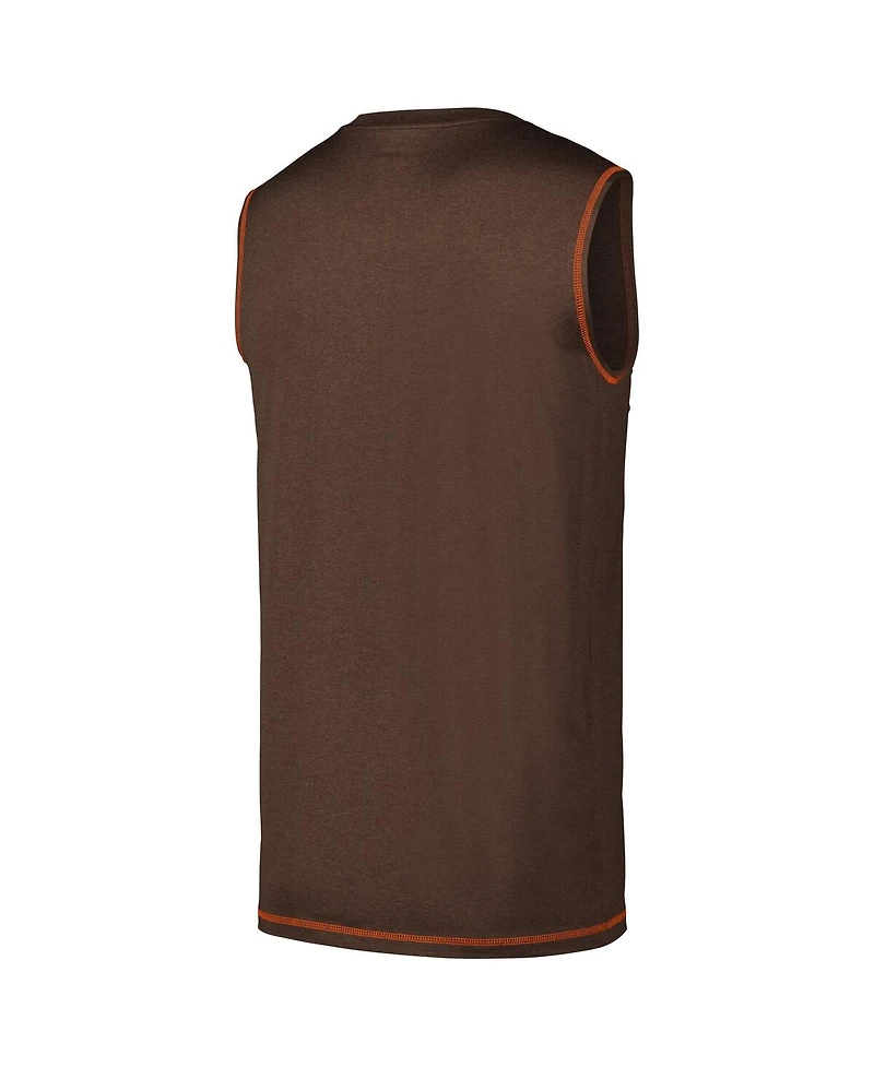 New Era Men's Brown Cleveland Browns Tank Top