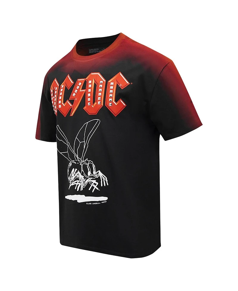Freeze Max Men's Black Ac/Dc Fly on the Wall Tour Loose T-Shirt