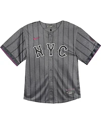 Nike Toddler Francisco Lindor Graphite New York Mets 2024 City Connect Limited Player Jersey