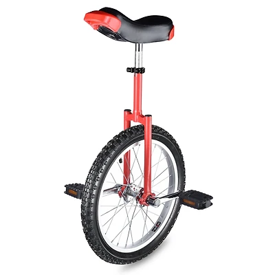 Yescom 18 In Wheel Outdoor Unicycle Skid-proof Tire Fitness Bicycle Balance Training for Adults Teenagers Kids